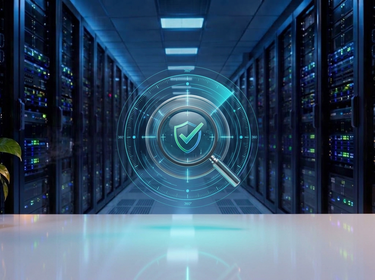 EnterBit 360° IT-Audit Diagnostic Datacenter Scene